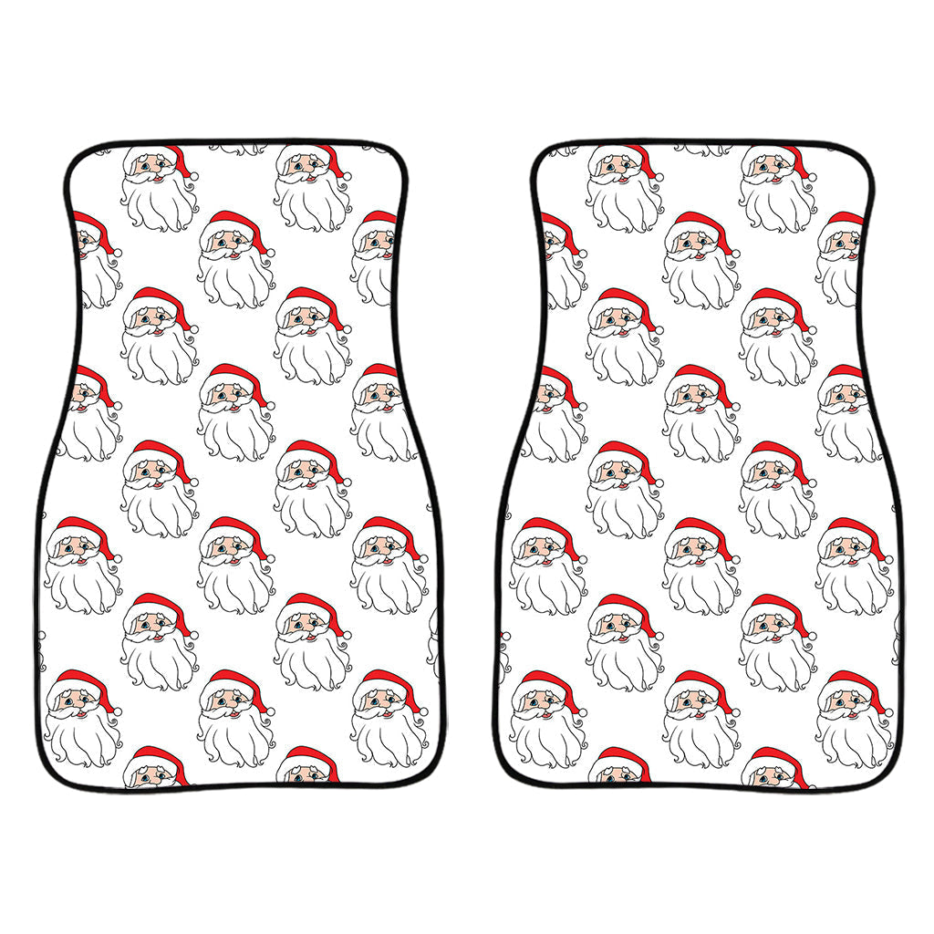 Christmas Santa Claus Pattern Print Front And Back Car Floor Mats/ Front Car Mat