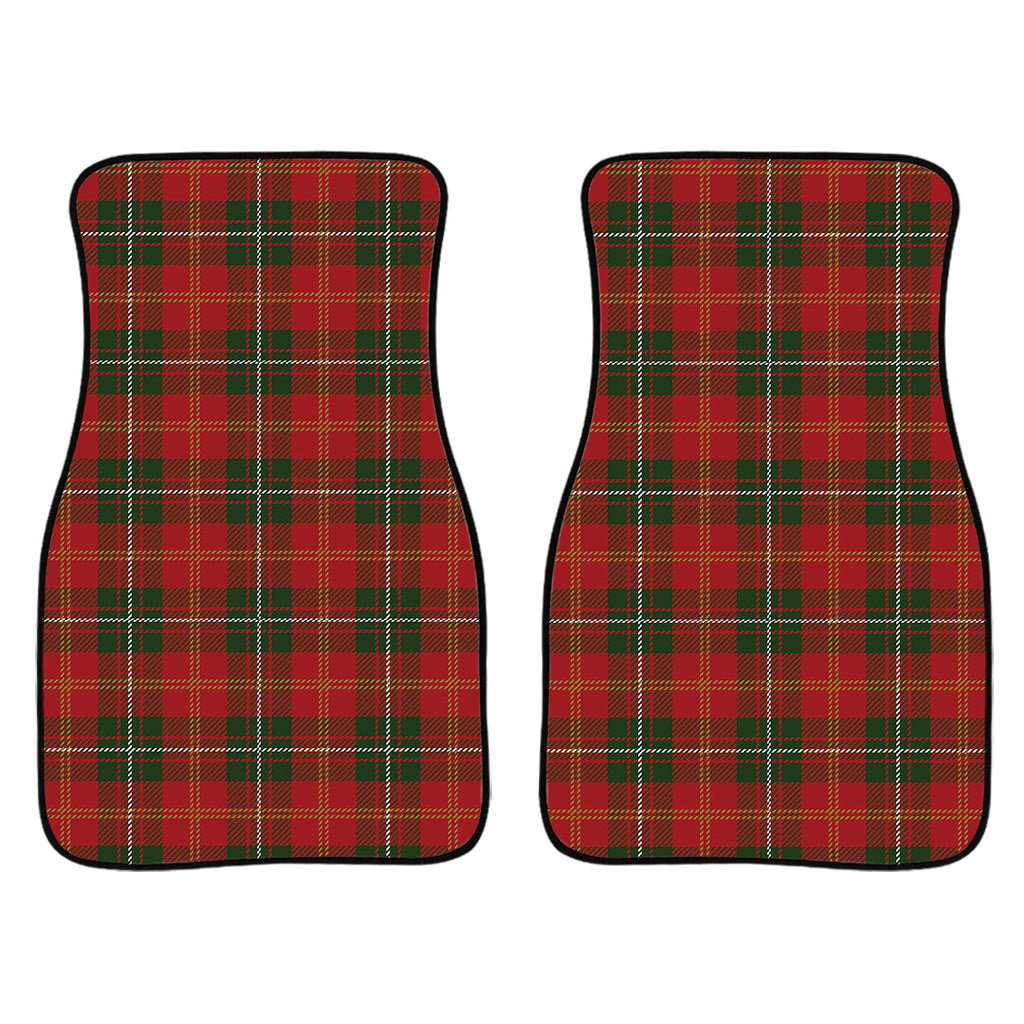 Christmas Scottish Tartan Pattern Print Front And Back Car Floor Mats/ Front Car Mat