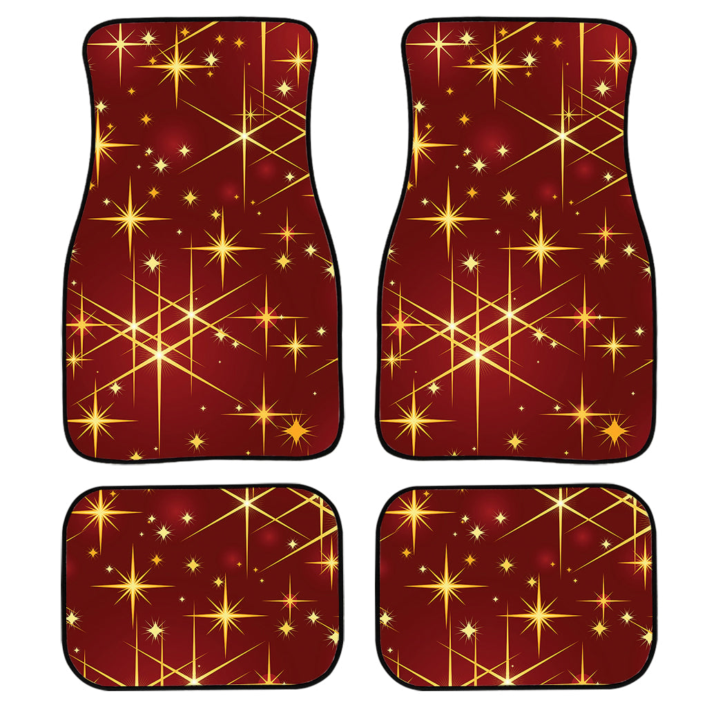 Christmas Sparkle Print Front And Back Car Floor Mats/ Front Car Mat