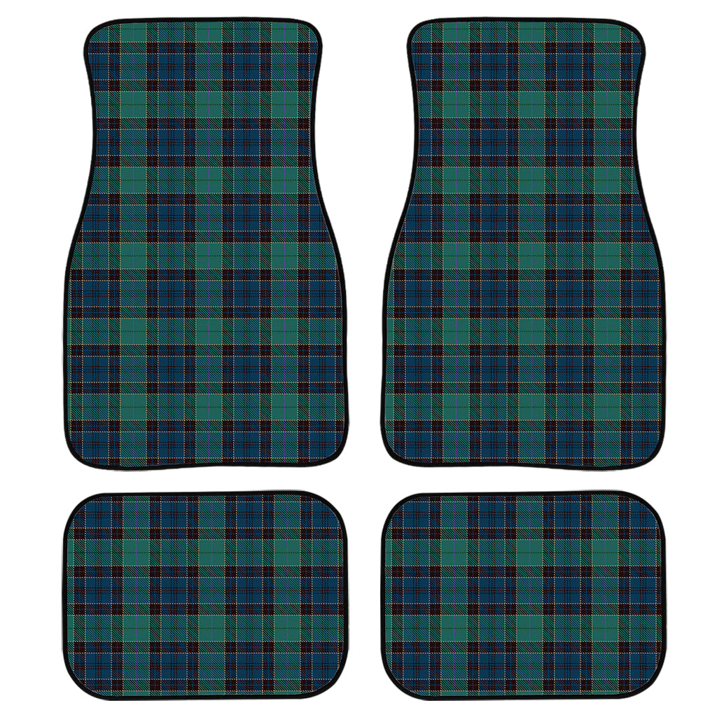 Clan Campbell Tartan Pattern Print Front And Back Car Floor Mats/ Front Car Mat