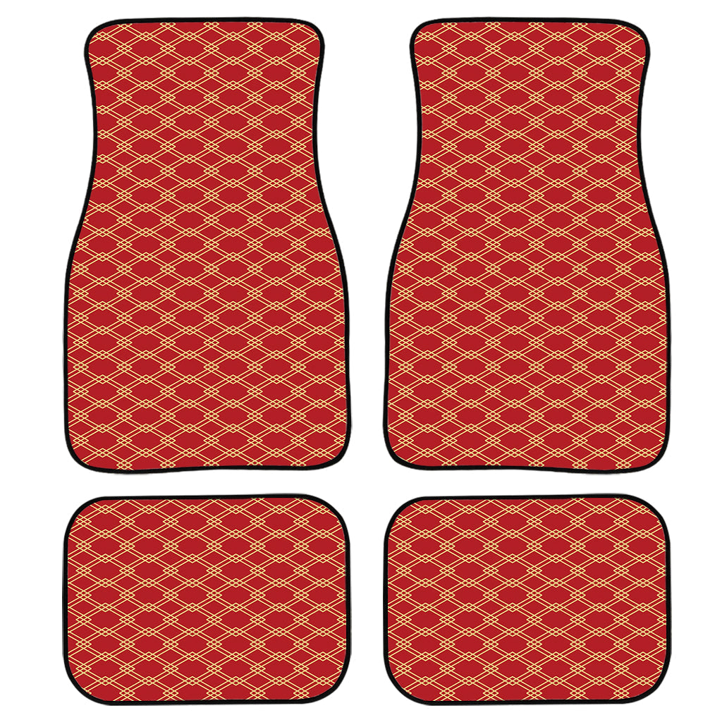 Classic Japanese Pattern Print Front And Back Car Floor Mats/ Front Car Mat