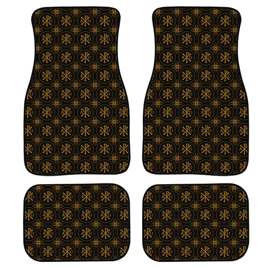 Classic Orthodox Pattern Print Front And Back Car Floor Mats/ Front Car Mat