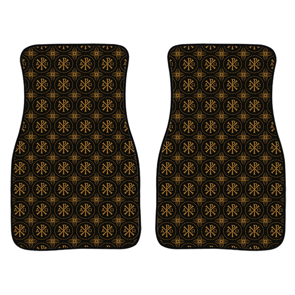 Classic Orthodox Pattern Print Front And Back Car Floor Mats/ Front Car Mat
