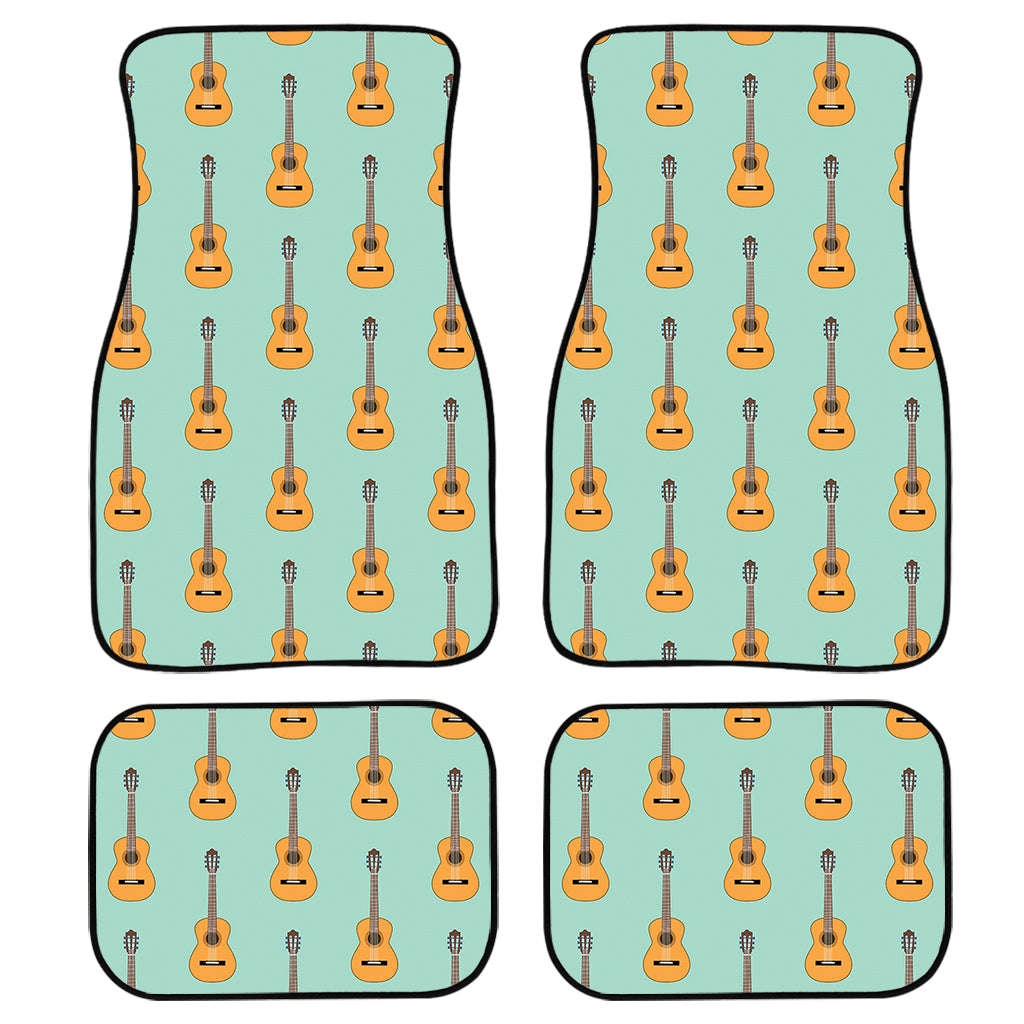 Classical Guitar Pattern Print Front And Back Car Floor Mats/ Front Car Mat