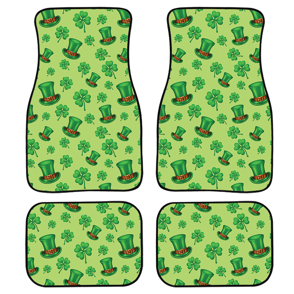 Clover And Hat St. Patrick''S Day Print Front And Back Car Floor Mats/ Front Car Mat