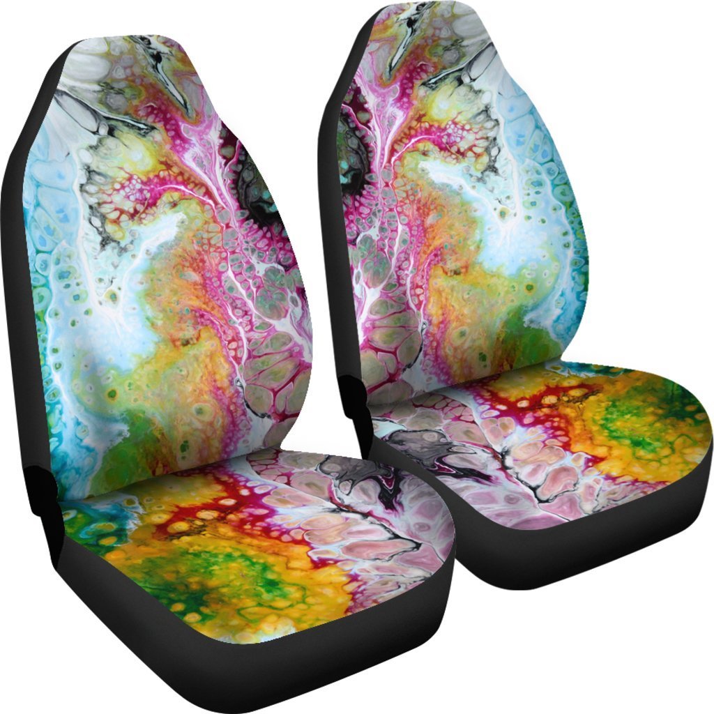Colorful Acid Melt Universal Fit Car Seat Covers
