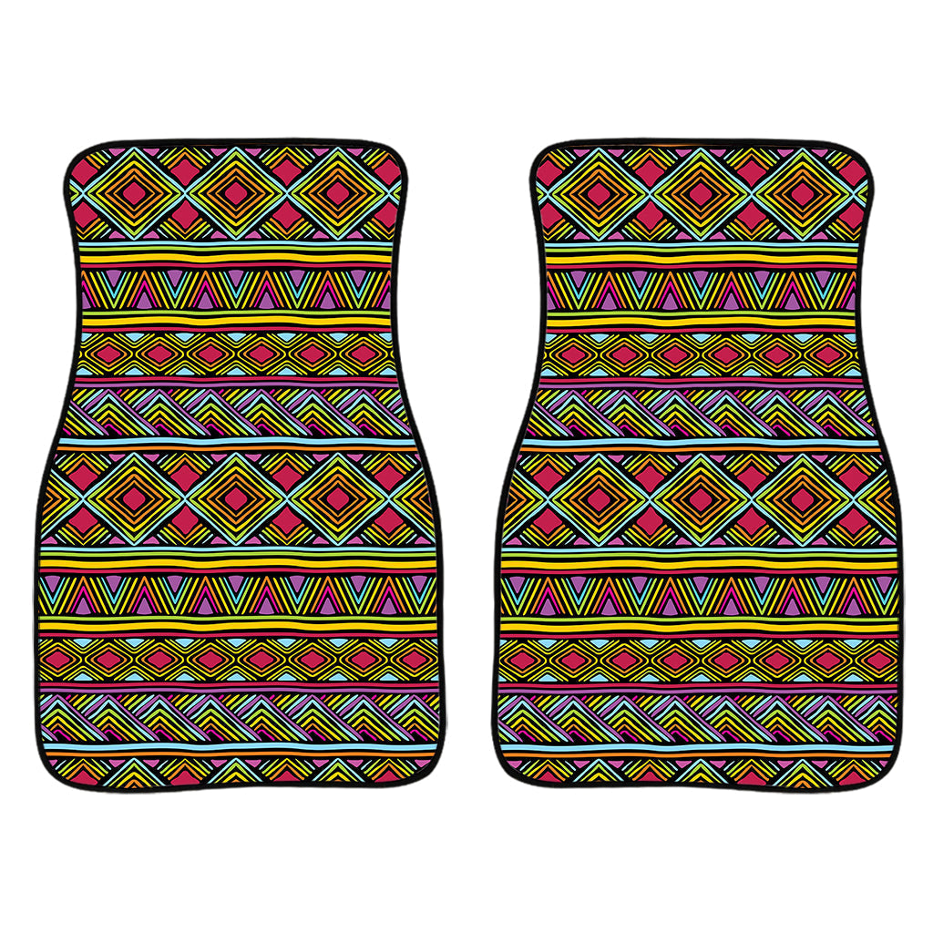 Colorful African Inspired Pattern Print Front And Back Car Floor Mats/ Front Car Mat