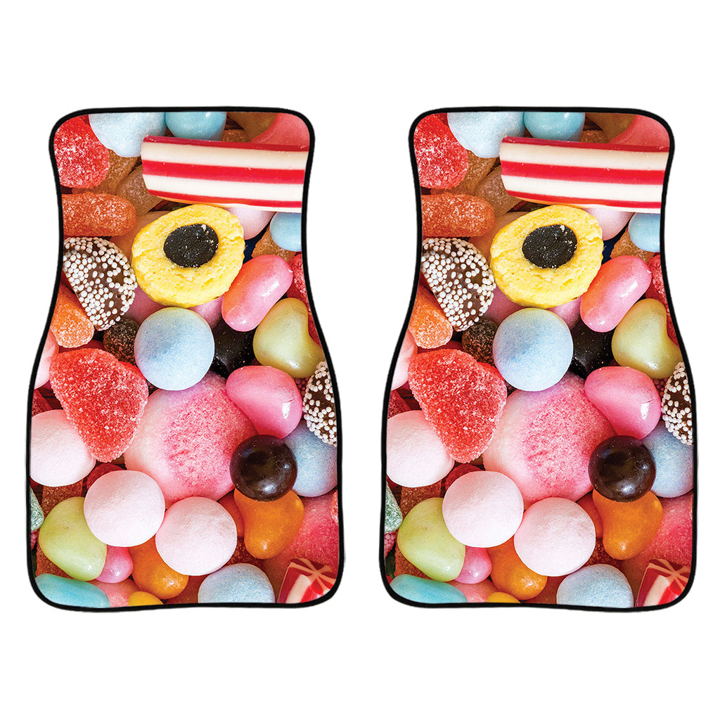 Colorful Candy And Jelly Print Front And Back Car Floor Mats/ Front Car Mat