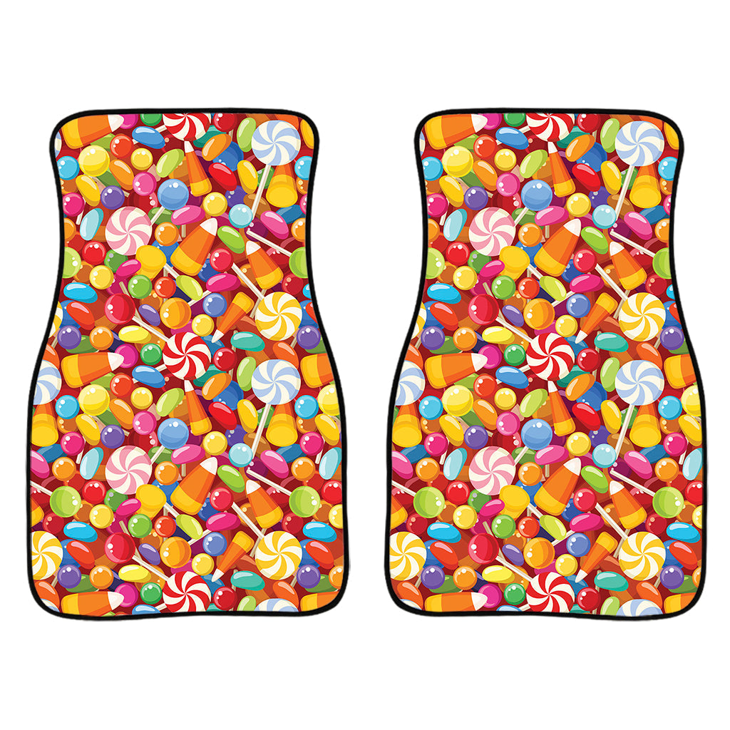 Colorful Candy Pattern Print Front And Back Car Floor Mats/ Front Car Mat