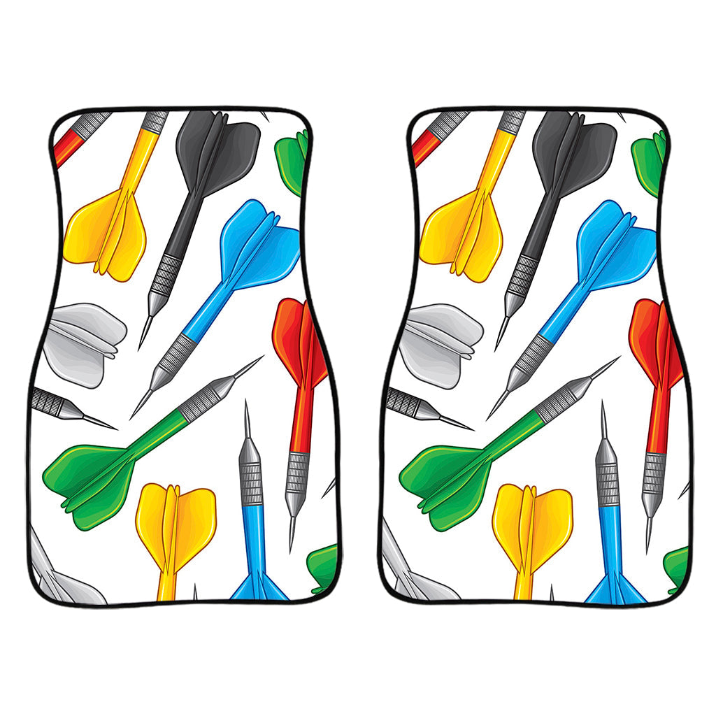 Colorful Darts Pattern Print Front And Back Car Floor Mats/ Front Car Mat