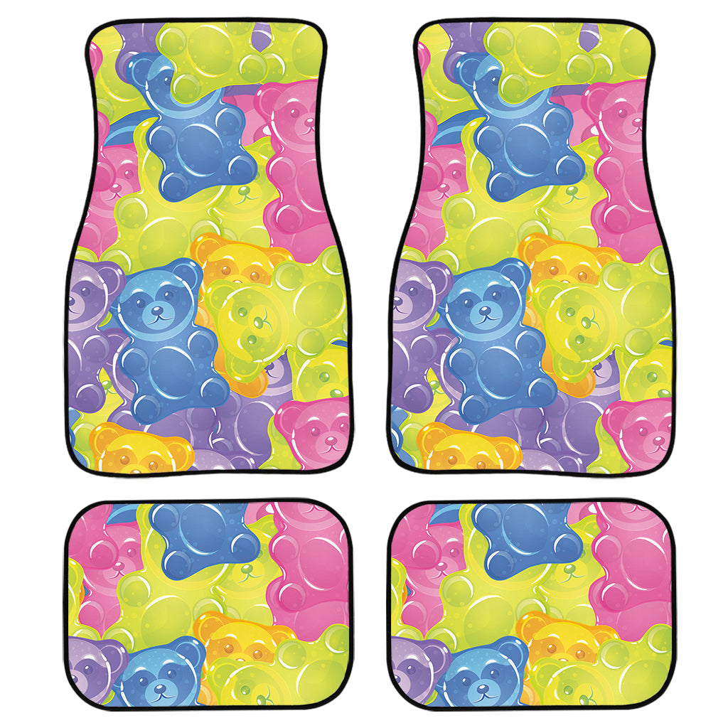 Colorful Gummy Bear Print Front And Back Car Floor Mats/ Front Car Mat