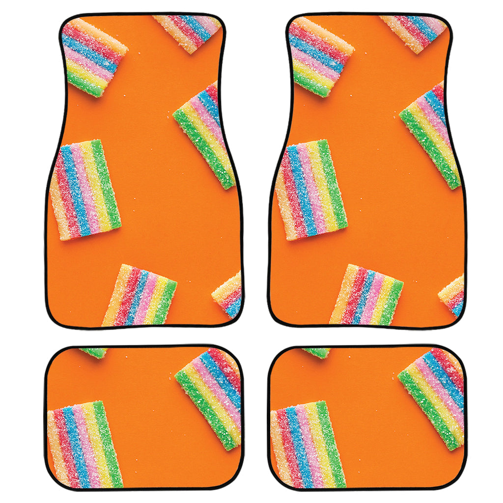 Colorful Gummy Print Front And Back Car Floor Mats/ Front Car Mat