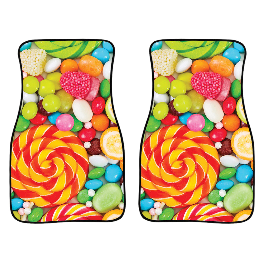 Colorful Lollipop And Candy Print Front And Back Car Floor Mats/ Front Car Mat