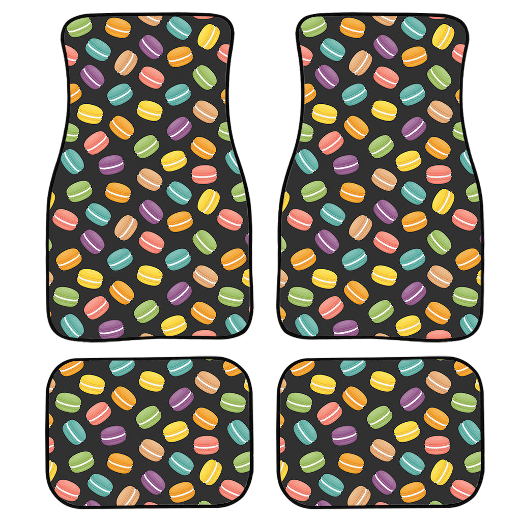 Colorful Macaron Pattern Print Front And Back Car Floor Mats/ Front Car Mat