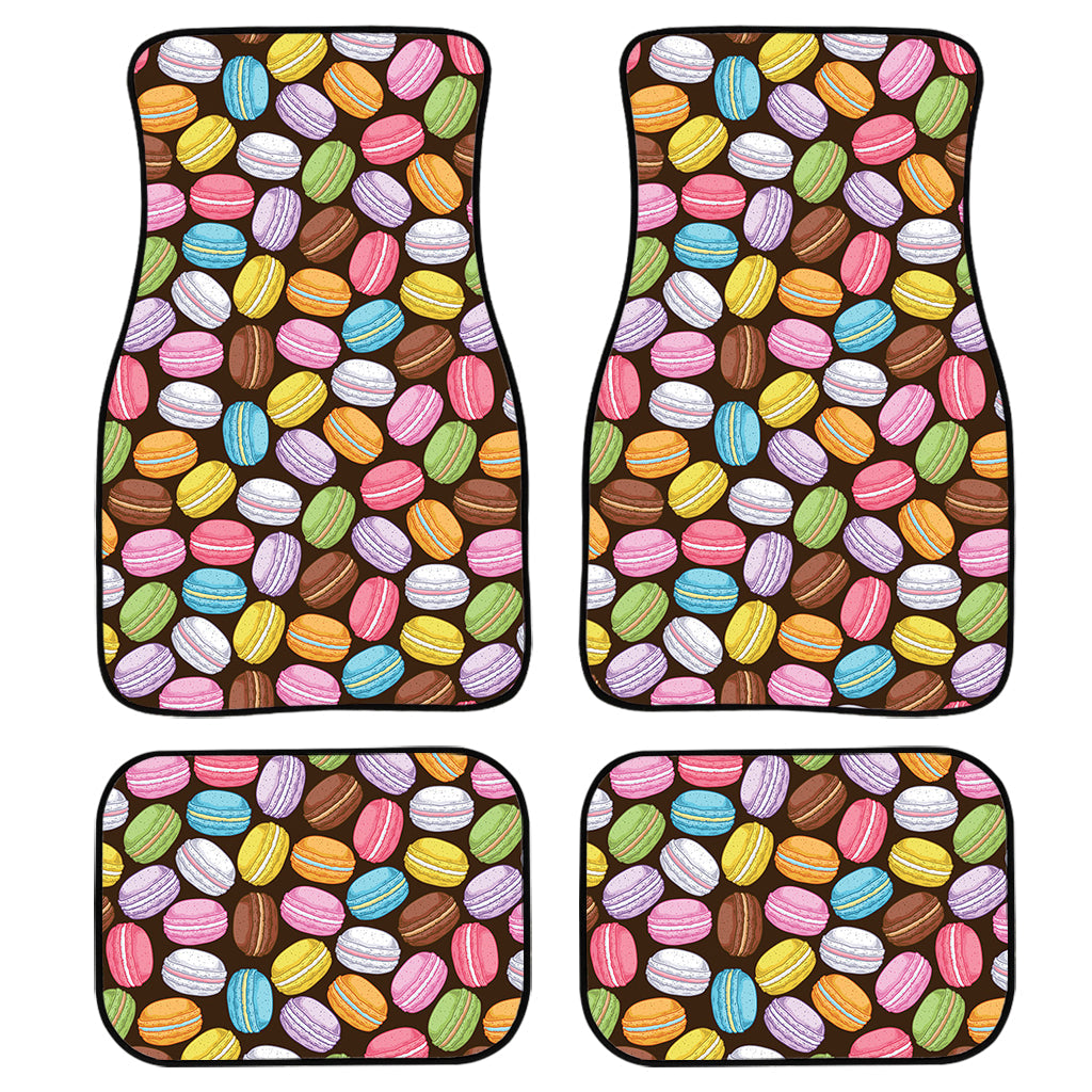 Colorful Macarons Pattern Print Front And Back Car Floor Mats/ Front Car Mat