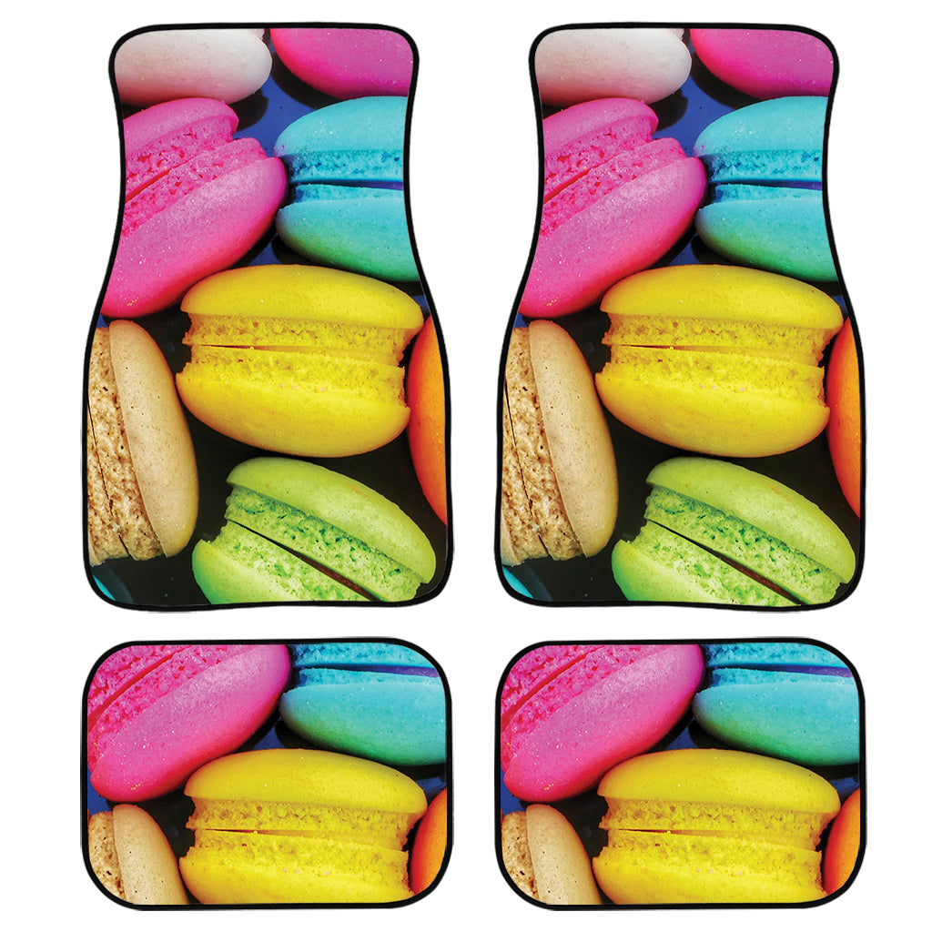 Colorful Macarons Print Front And Back Car Floor Mats/ Front Car Mat
