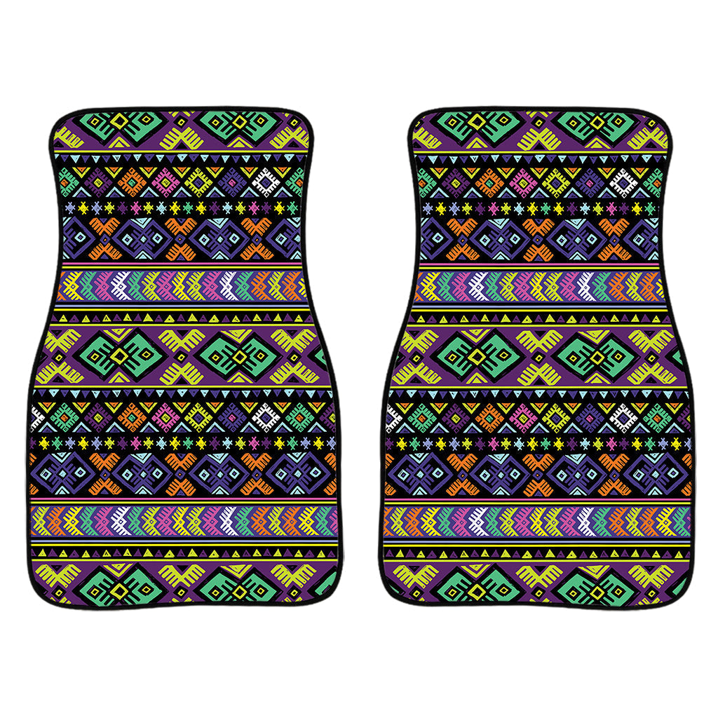 Colorful Native Navajo Tribal Print Front And Back Car Floor Mats/ Front Car Mat