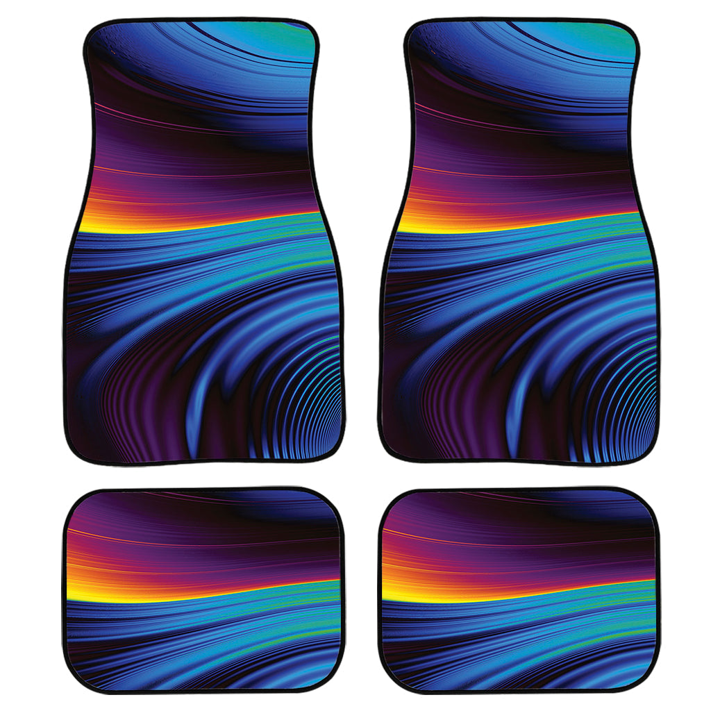 Colorful Psychedelic Print Front And Back Car Floor Mats/ Front Car Mat