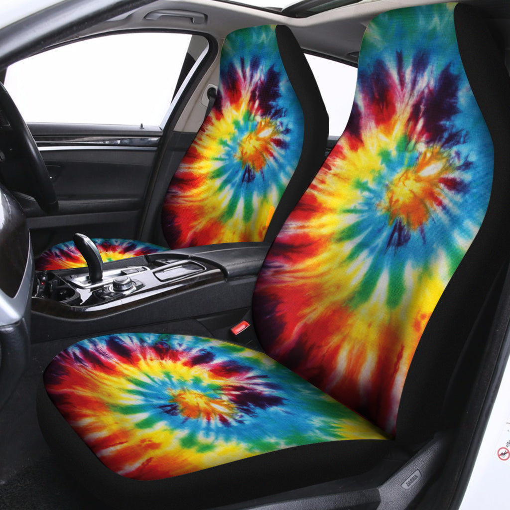 Colorful Tie Dye Print Universal Fit Car Seat Covers