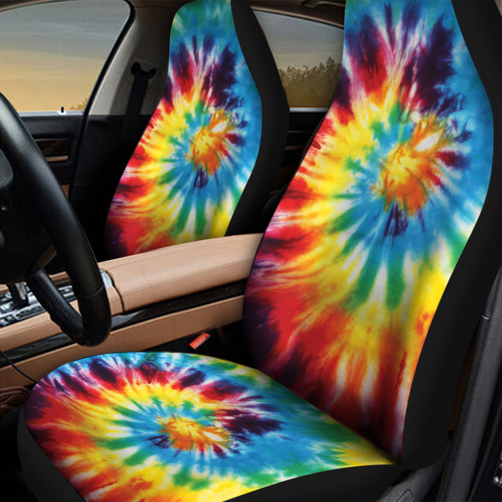 Colorful Tie Dye Print Universal Fit Car Seat Covers