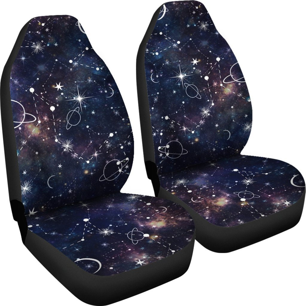 Constellation Galaxy Space Print Universal Fit Car Seat Covers