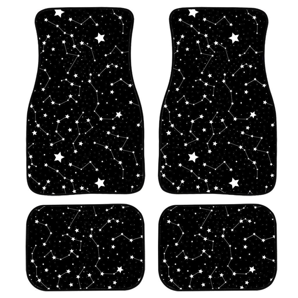 Constellation Sky Map Pattern Print Front And Back Car Floor Mats/ Front Car Mat