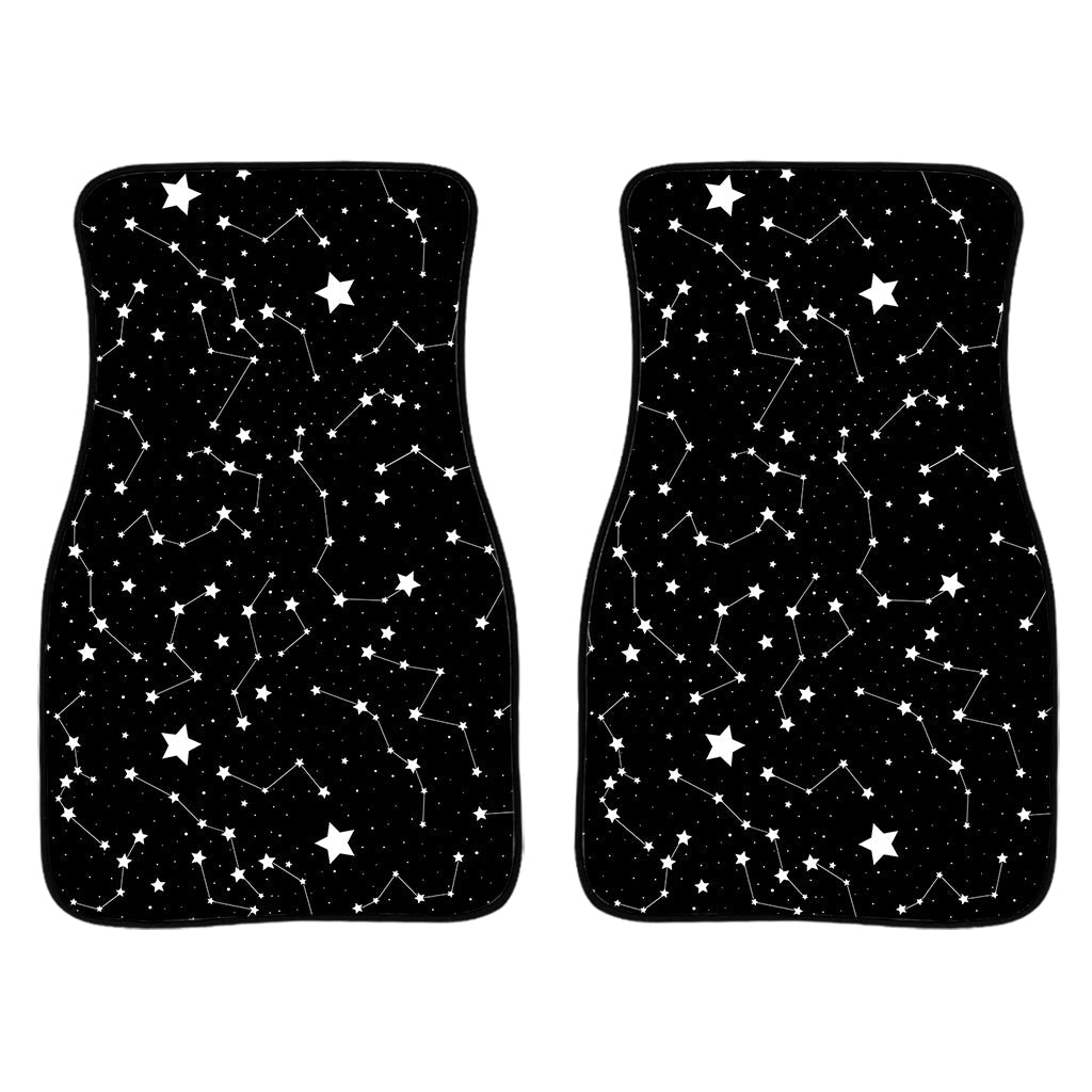 Constellation Sky Map Pattern Print Front And Back Car Floor Mats/ Front Car Mat