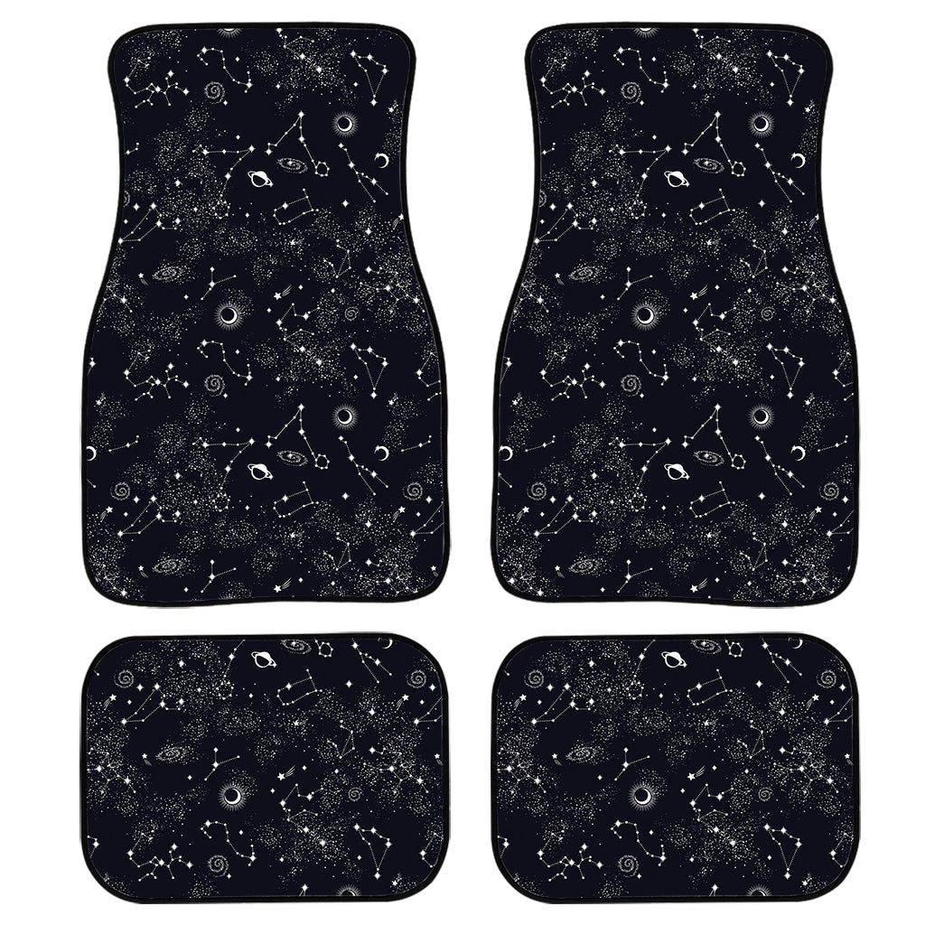 Constellation Space Pattern Print Front And Back Car Floor Mats/ Front Car Mat