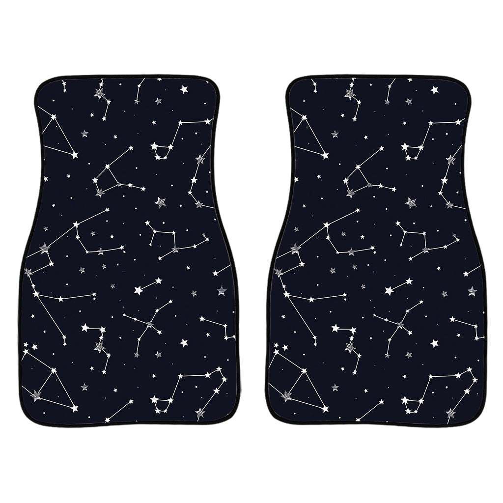 Constellation Stars Pattern Print Front And Back Car Floor Mats/ Front Car Mat