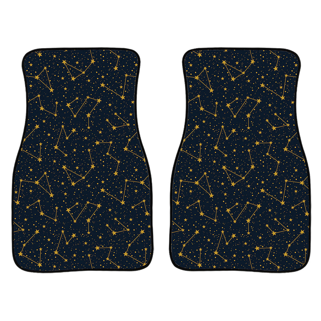 Constellation Symbols Pattern Print Front And Back Car Floor Mats/ Front Car Mat