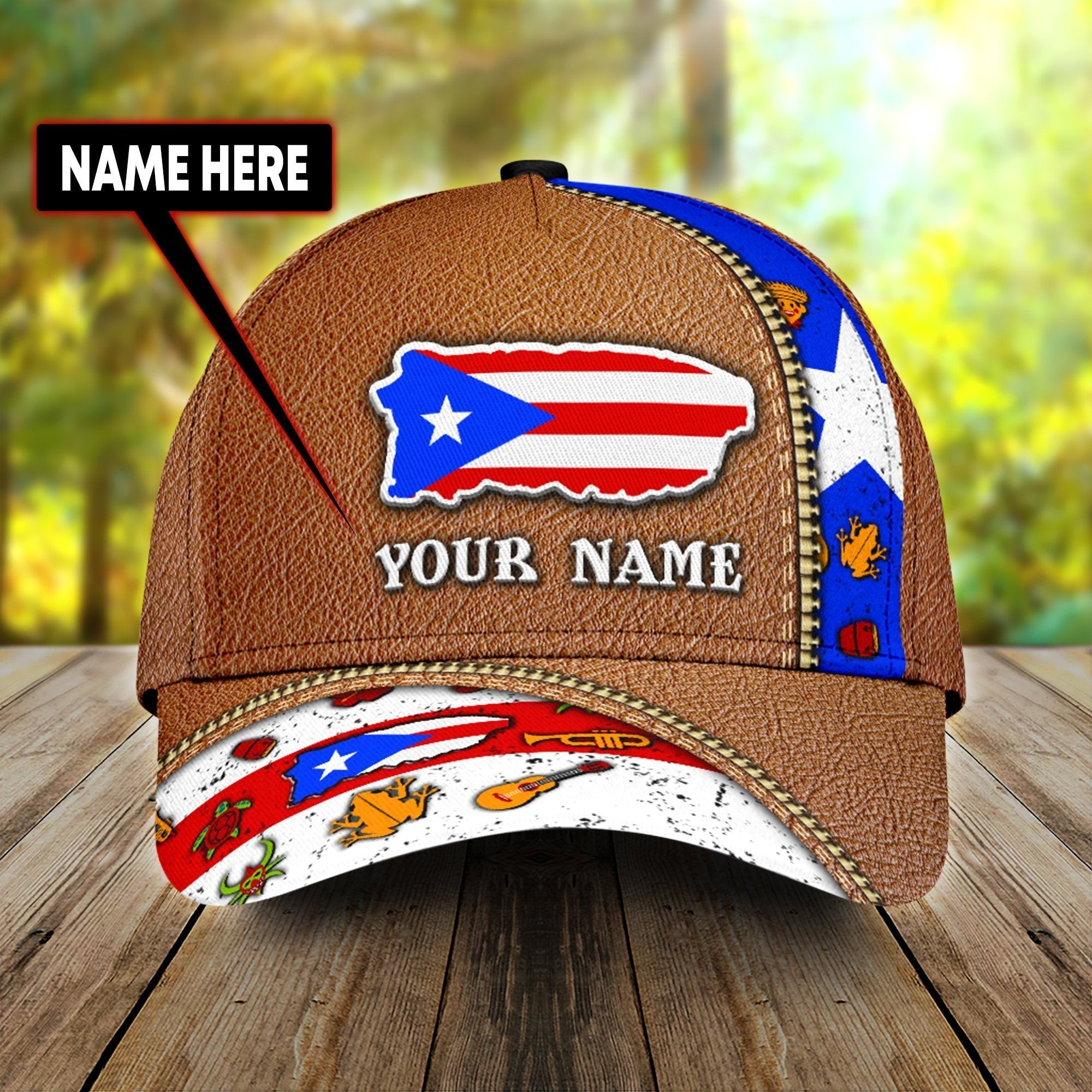 Customized Puerto Rico Cap/ Classic Cap Hat For Puerto Rico Friends