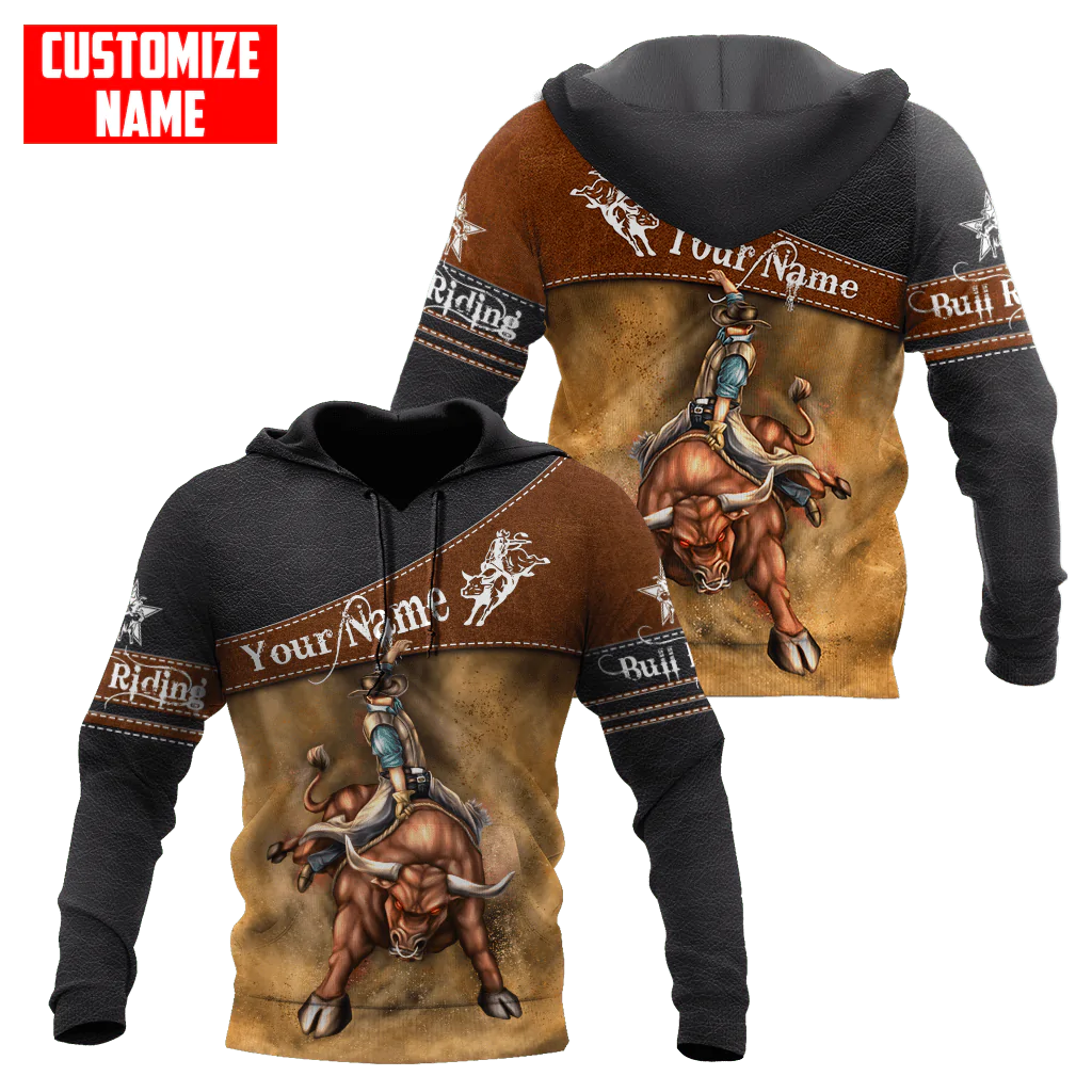 Shop Coolspod 3D Hoodie For Cowboy/ Custom Bull Riding Hoodie For Men And Women/ Rodeo Clothing