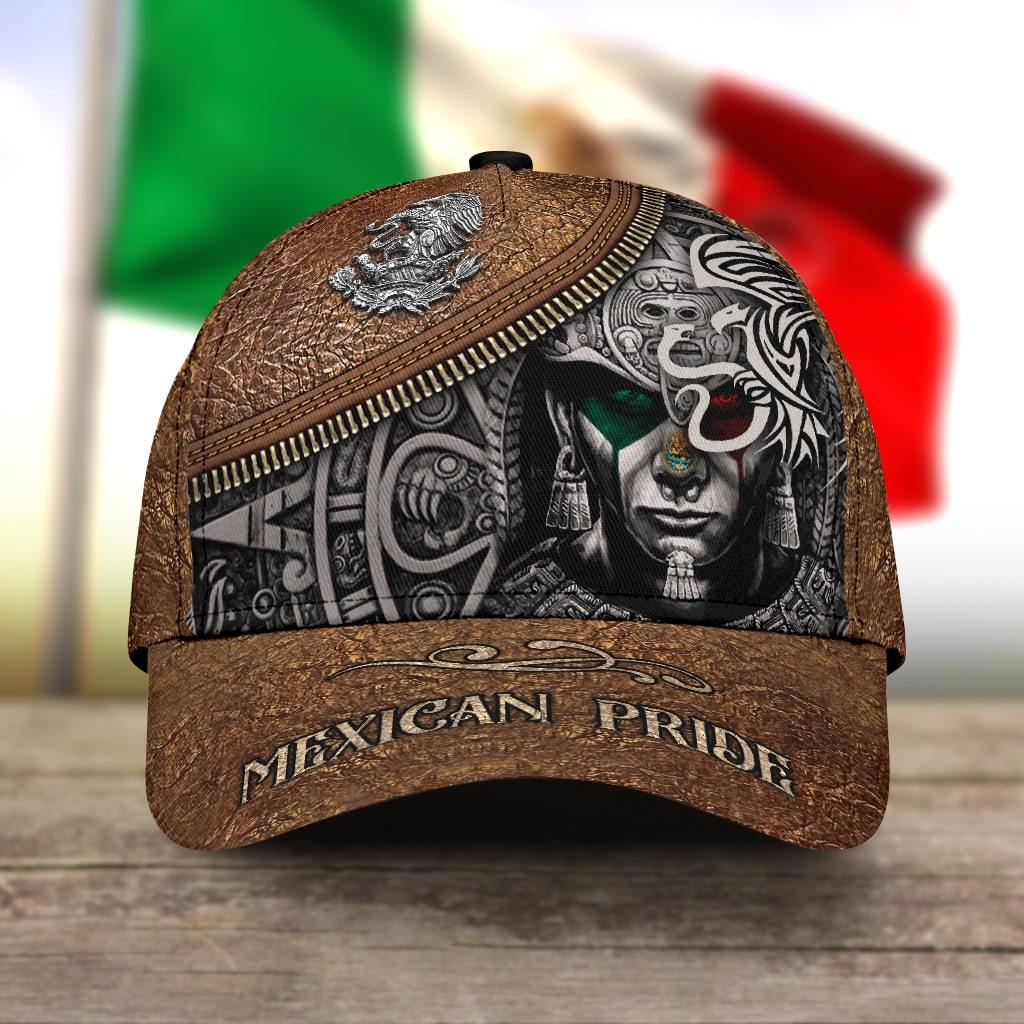 3D All Over Printed Mexican Pride Baseball Cap Hat/ Classic Mexican Aztec Hat Cap/ Summer Baseball Aztec Cap