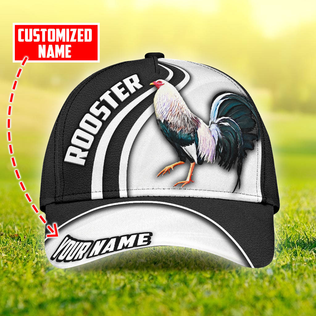 Personalized Name 3D Full Printed Mexican Rooster Cap Hat/ Mexico Chicken Baseball Cap Hat