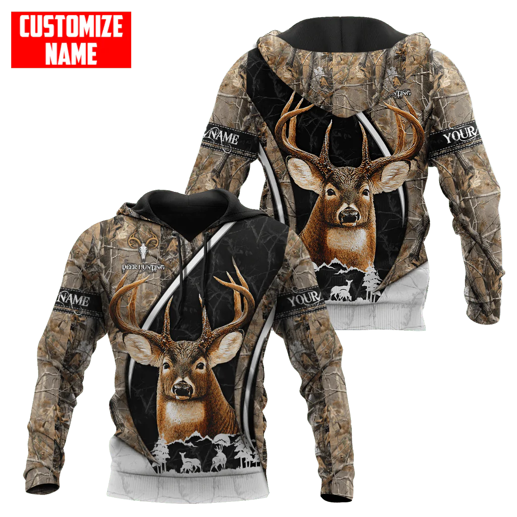 Custom Name Deer Hunting Hoodie Adults/ Hunting Hoodie For Him Her