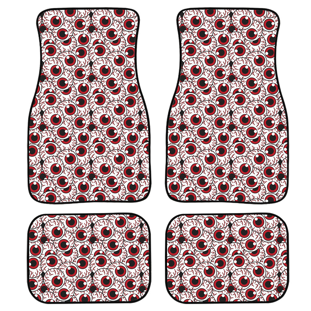 Creepy Red Eyeball Pattern Print Front And Back Car Floor Mats/ Front Car Mat