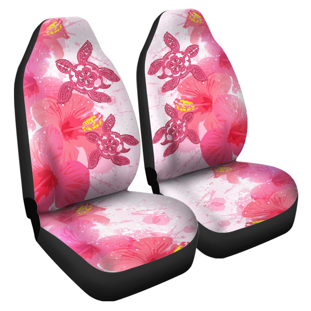 Hawaii Turtle Hibiscus Polynesian Car Seat Covers Pinky Style