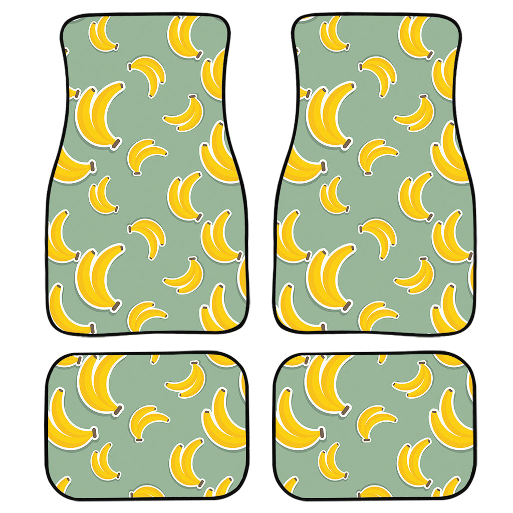 Cute Banana Pattern Print Front And Back Car Floor Mats/ Front Car Mat