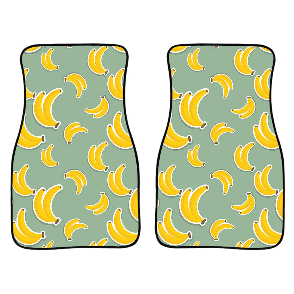 Cute Banana Pattern Print Front And Back Car Floor Mats/ Front Car Mat