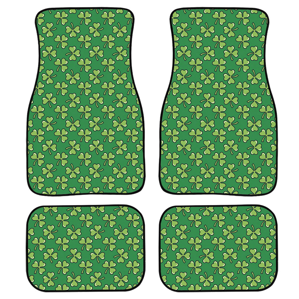 Cute Clover St. Patrick''S Day Print Front And Back Car Floor Mats/ Front Car Mat