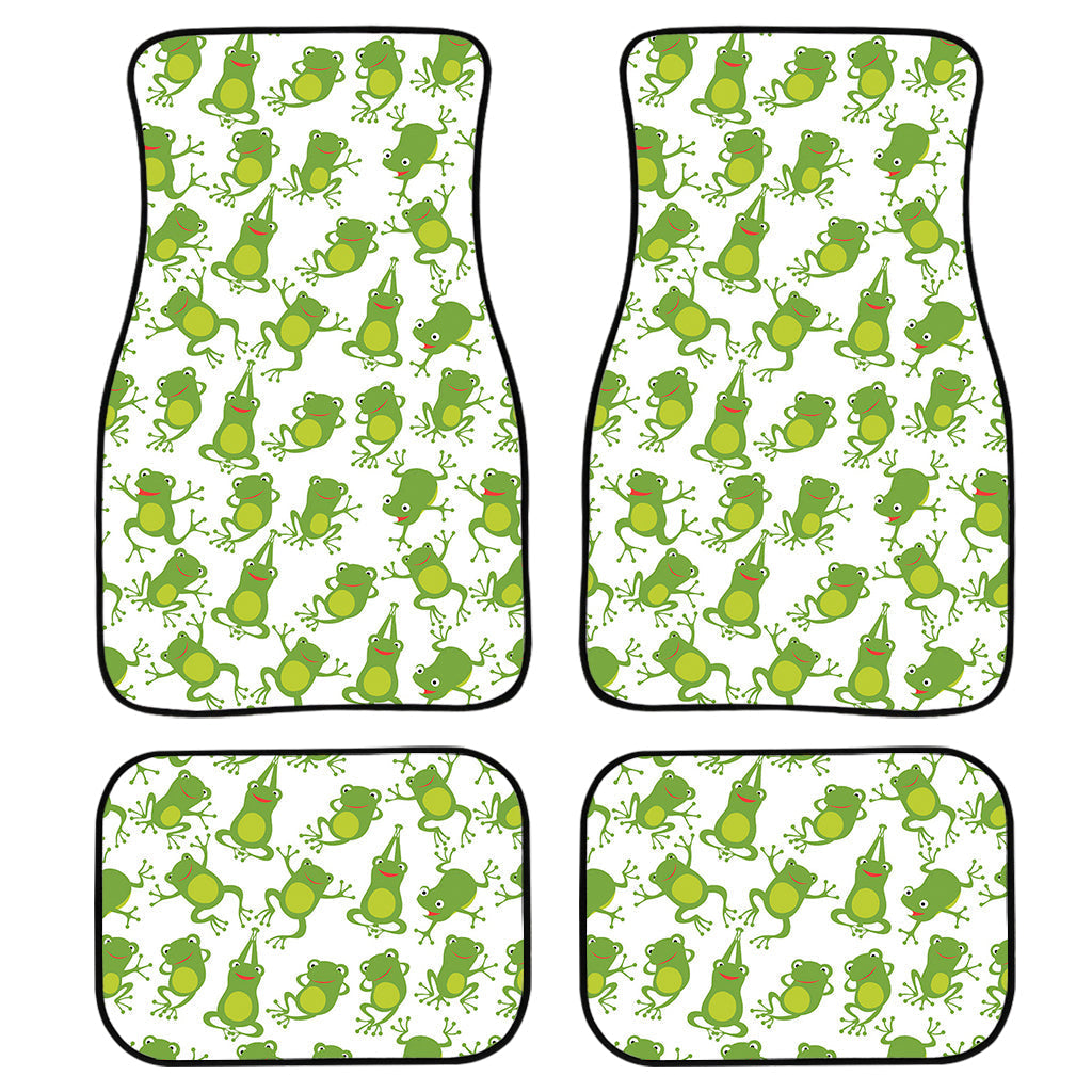 Cute Frog Pattern Print Front And Back Car Floor Mats/ Front Car Mat