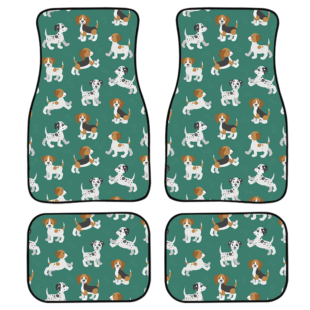 Cute Jack Russell Terrier Pattern Print Front And Back Car Floor Mats/ Front Car Mat