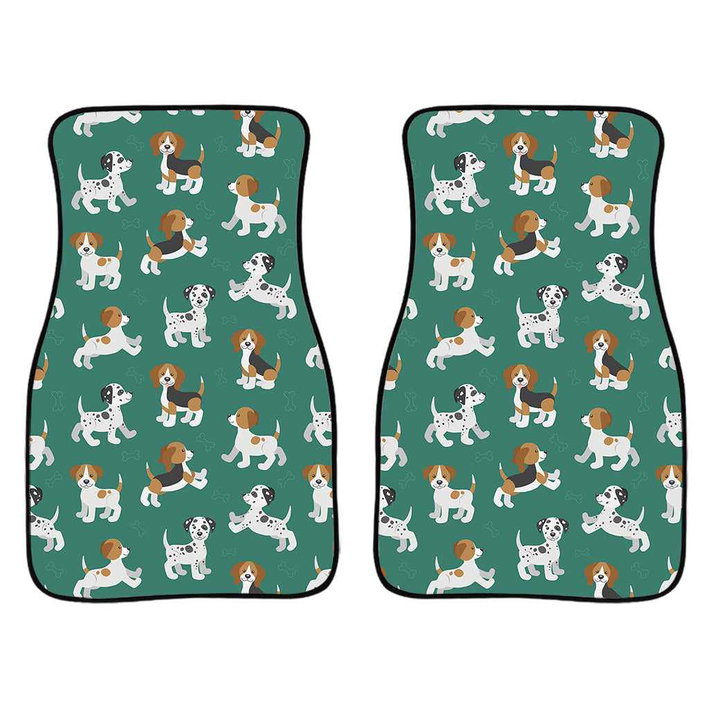 Cute Jack Russell Terrier Pattern Print Front And Back Car Floor Mats/ Front Car Mat