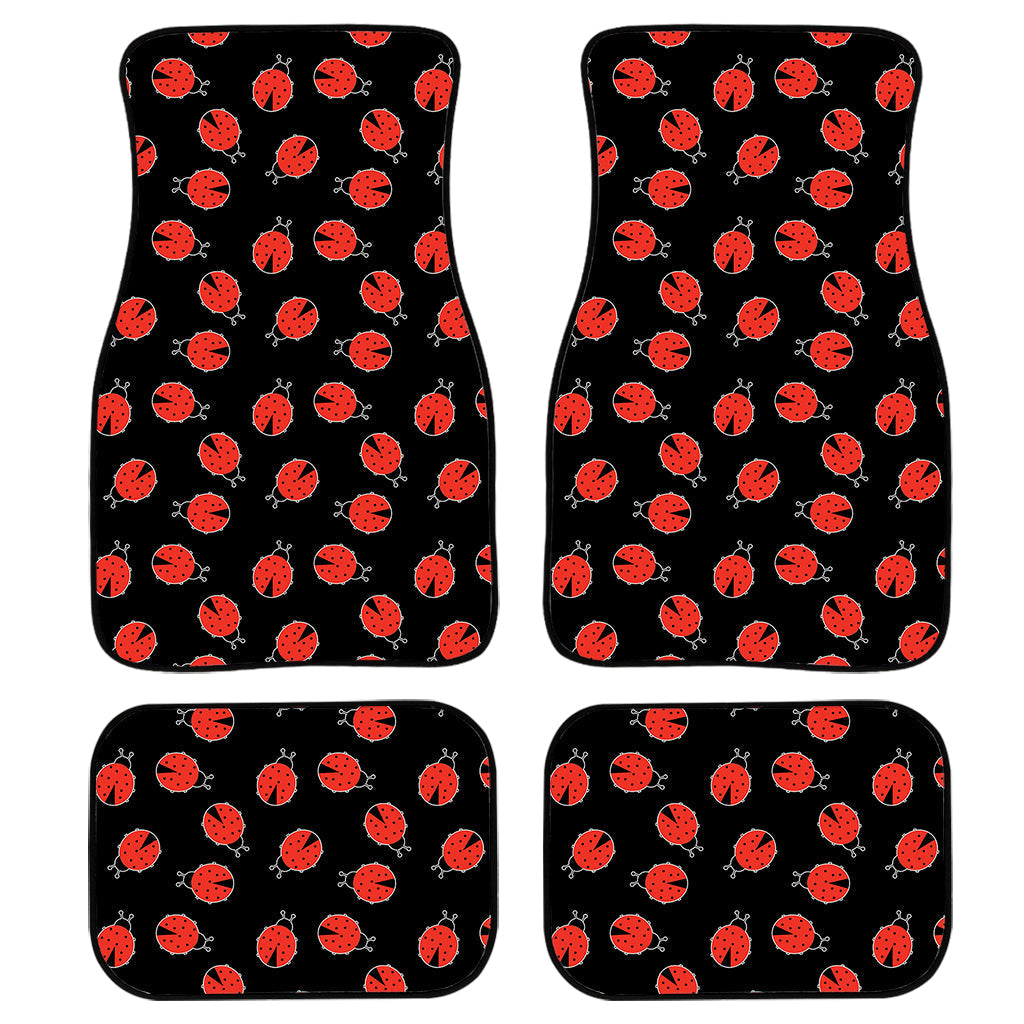 Cute Ladybird Pattern Print Front And Back Car Floor Mats/ Front Car Mat