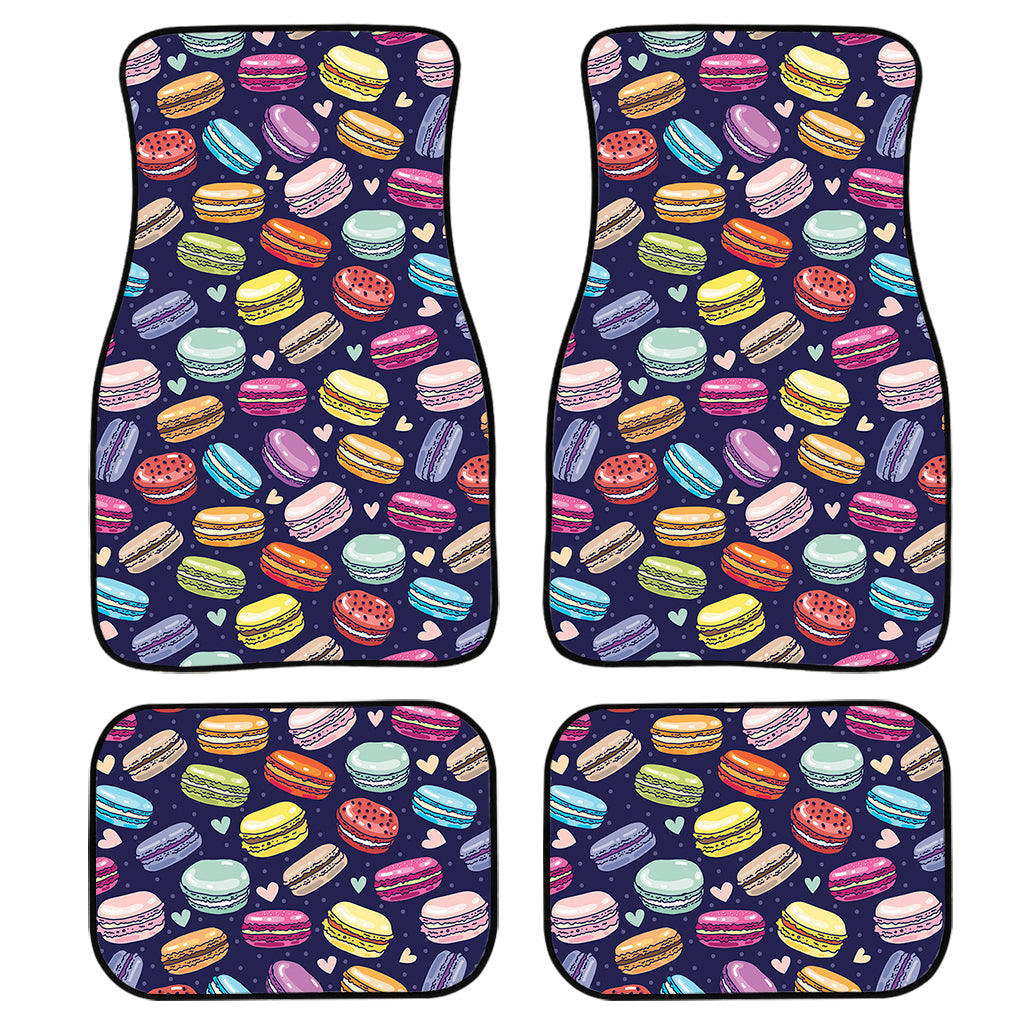 Cute Macarons Pattern Print Front And Back Car Floor Mats/ Front Car Mat