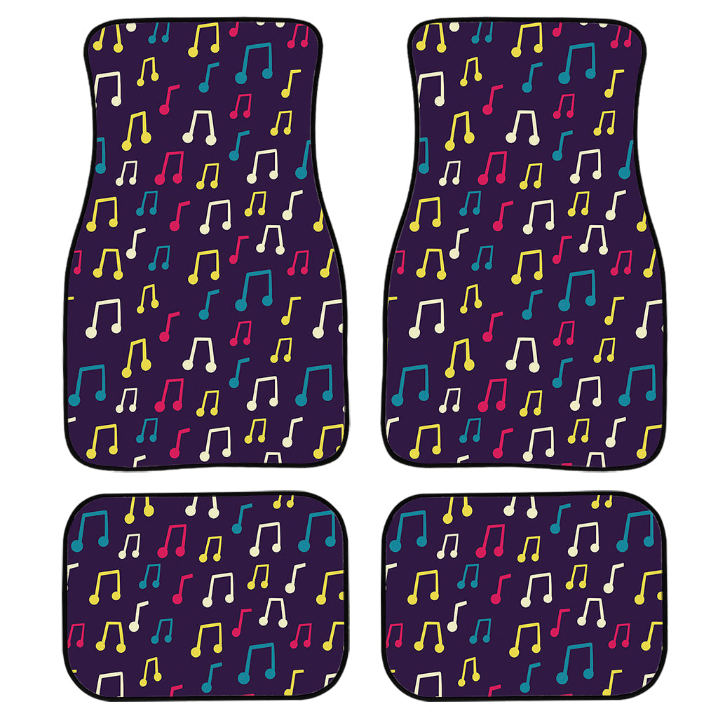 Cute Music Notes Pattern Print Front And Back Car Floor Mats/ Front Car Mat