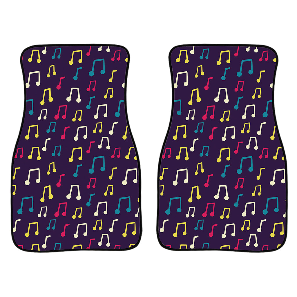 Cute Music Notes Pattern Print Front And Back Car Floor Mats/ Front Car Mat