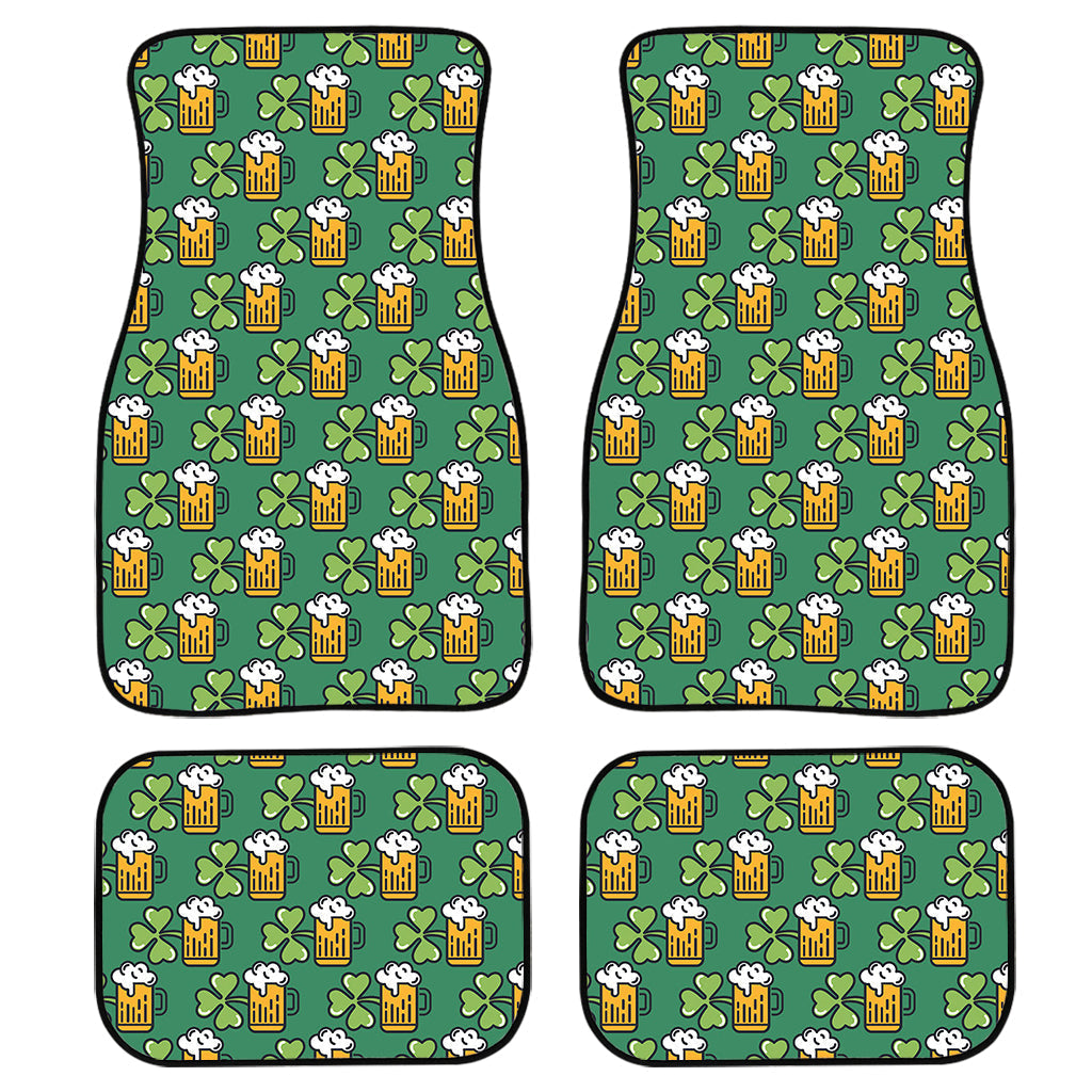 Cute Saint Patrick''S Day Pattern Print Front And Back Car Floor Mats/ Front Car Mat