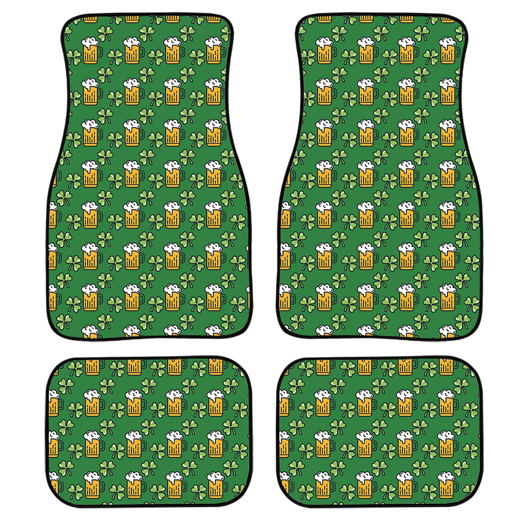 Cute St. Patrick''S Day Pattern Print Front And Back Car Floor Mats/ Front Car Mat