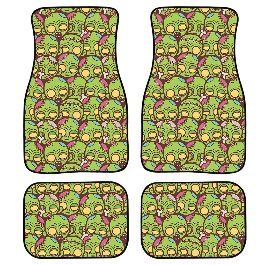 Cute Zombie Pattern Print Front And Back Car Floor Mats/ Front Car Mat